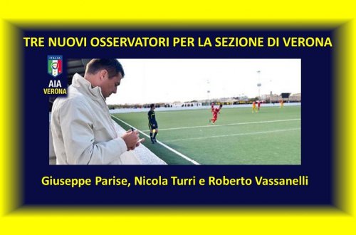 Tre nuovi osservatori per la Sezione di Verona!