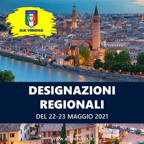 Designazioni Regionali 22-23 maggio