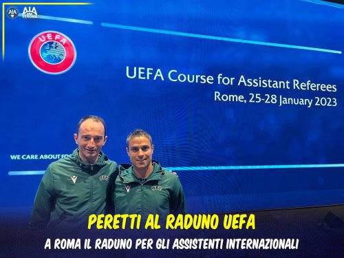 Giorgio Peretti all'UEFA Course for Assistant Referees